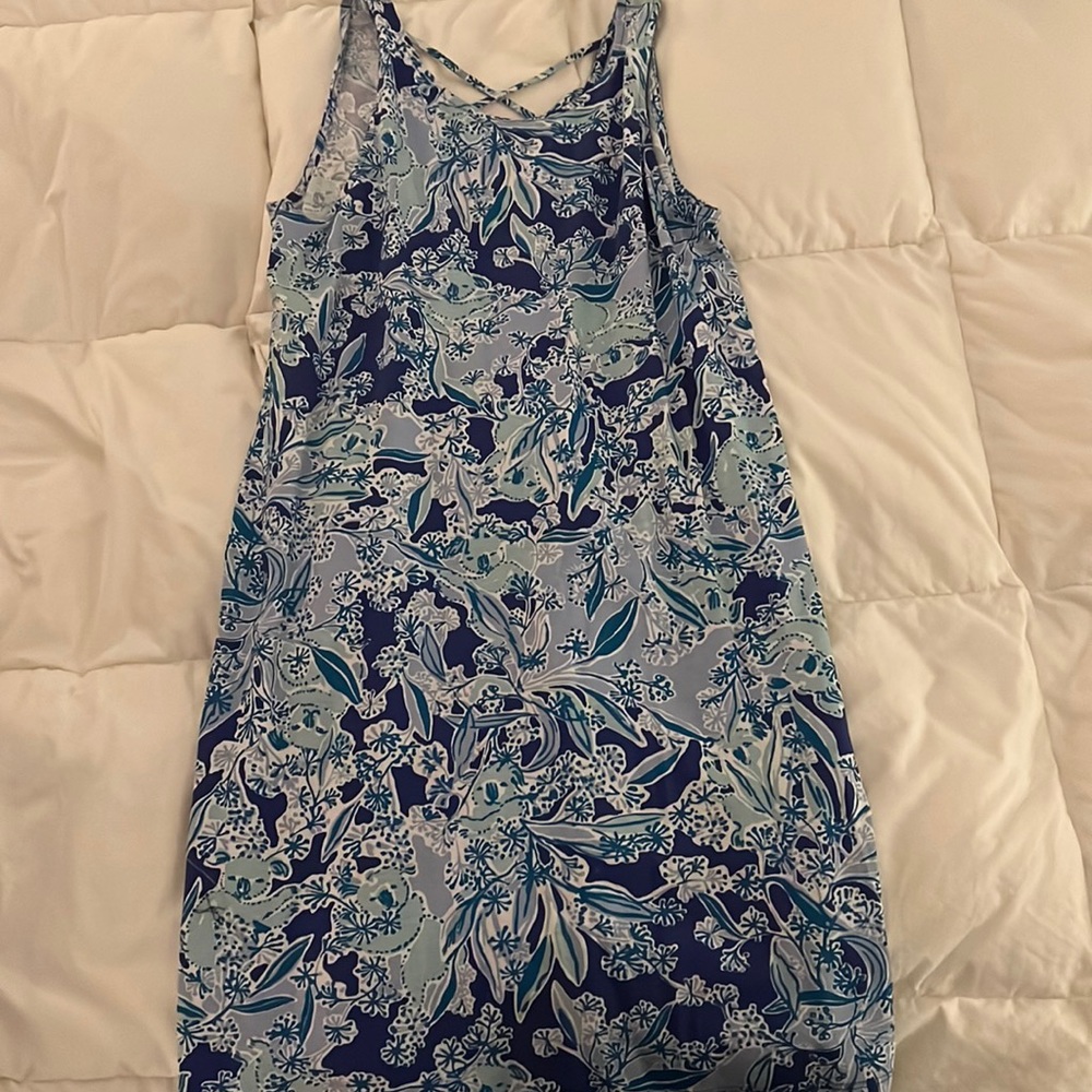 Women’s Lilly Pulitzer Blue Kristen Koalifications Sleeveless Dress